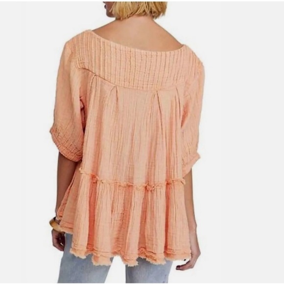 Free People Mystery Land Tunic In Grapefruit - Picture 4 of 16